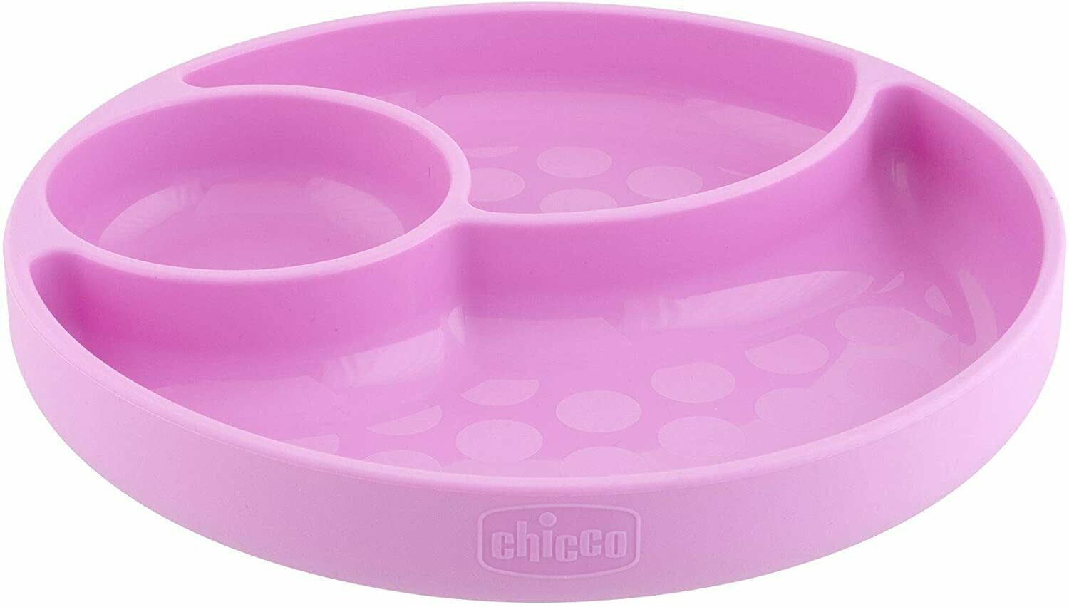 Piatto In Silicone Con Ventosa Bumkins - Design Senza Parti, Colore Rosa, Per Bambini Che Imparano A Mangiare - Foto 5