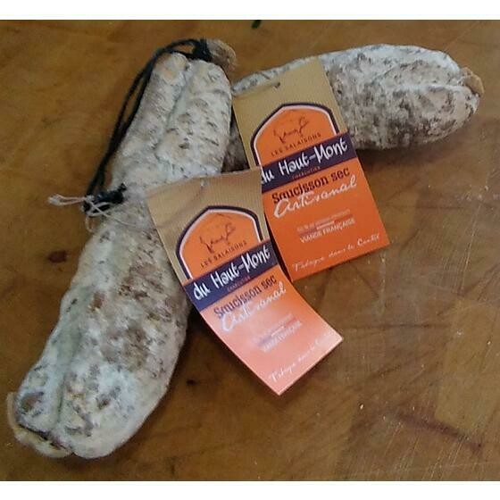 Saucisson sec Auvergne 27.90 €/kg Prix pour 250 g
