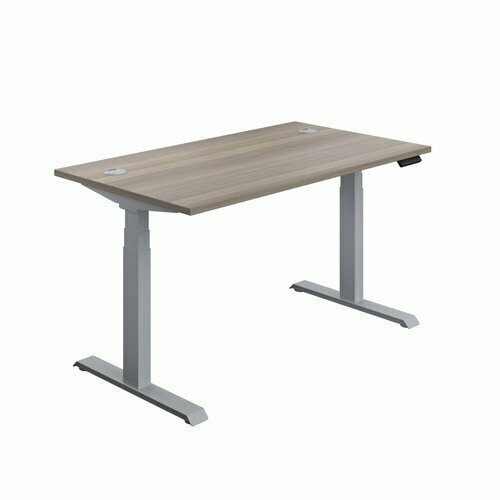 Height Adjustable Desk Grey/Silver