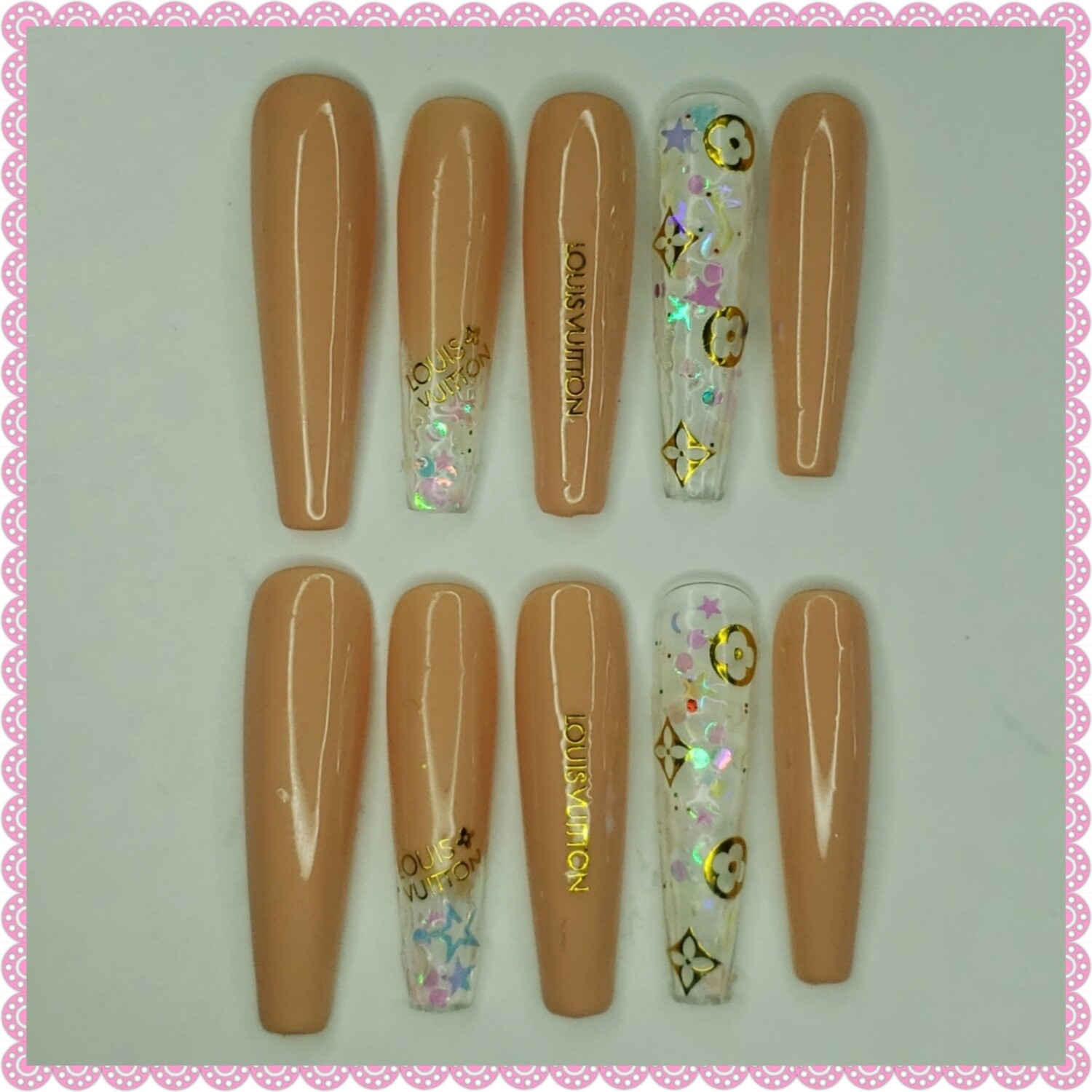Extra Long Press-on Nails (Size Small)
