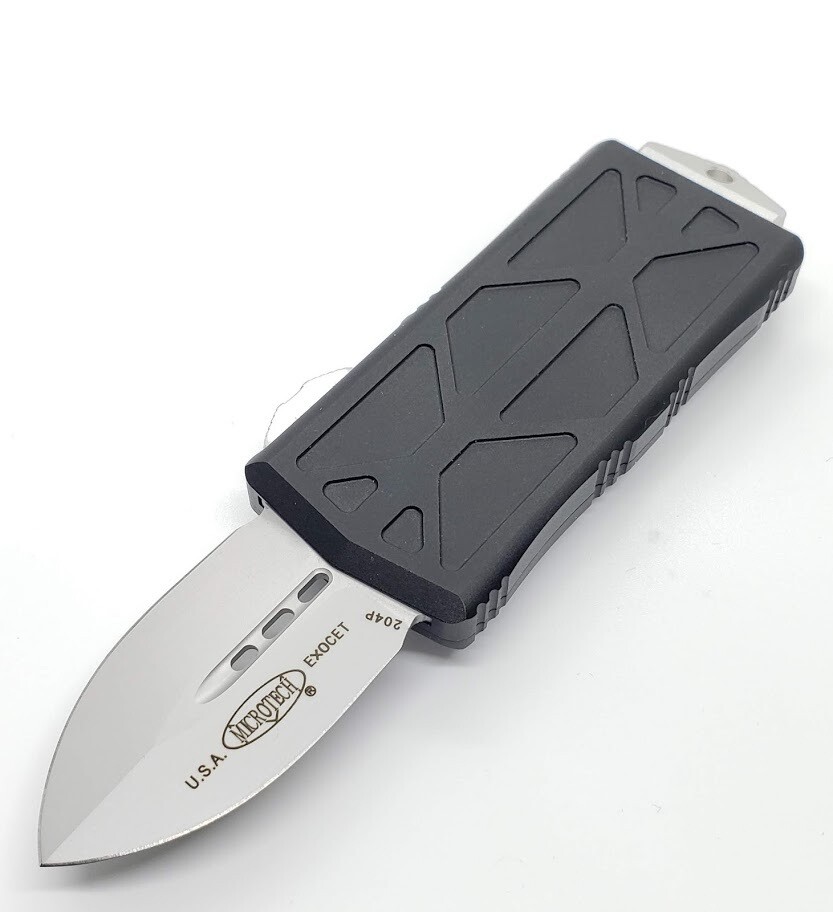 5.7" OTF EXOCET STYLE MONEY CLIP DUAL EDGE AUTOMATIC KNIFE BLACK