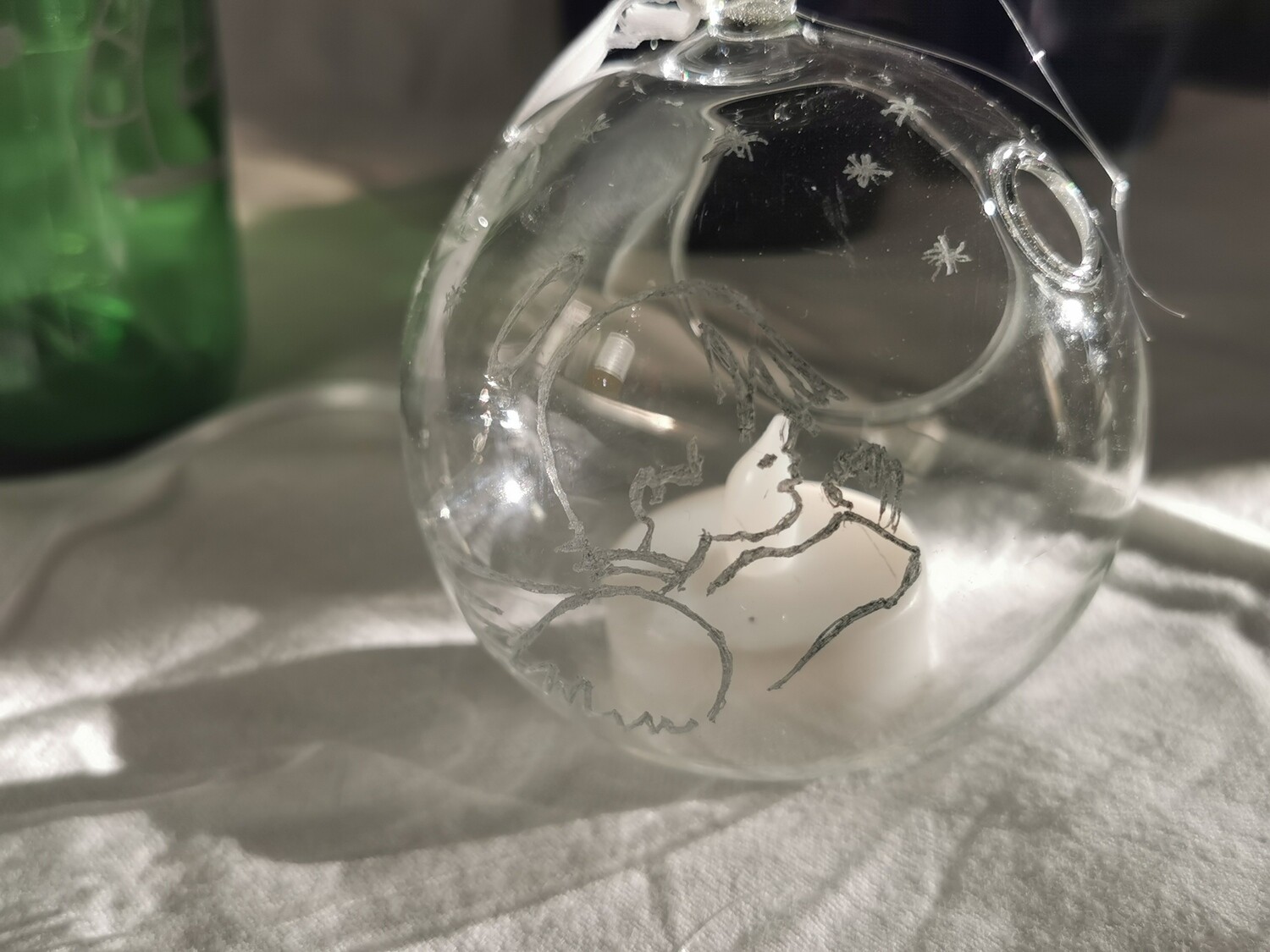 Weihnachtsperle zum Aufhängen - diverse Motive