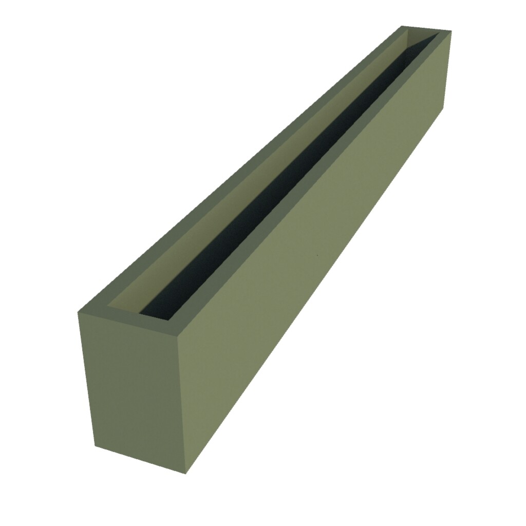 Powder Coated Extra Long Window Box 1000 x 160 x 250