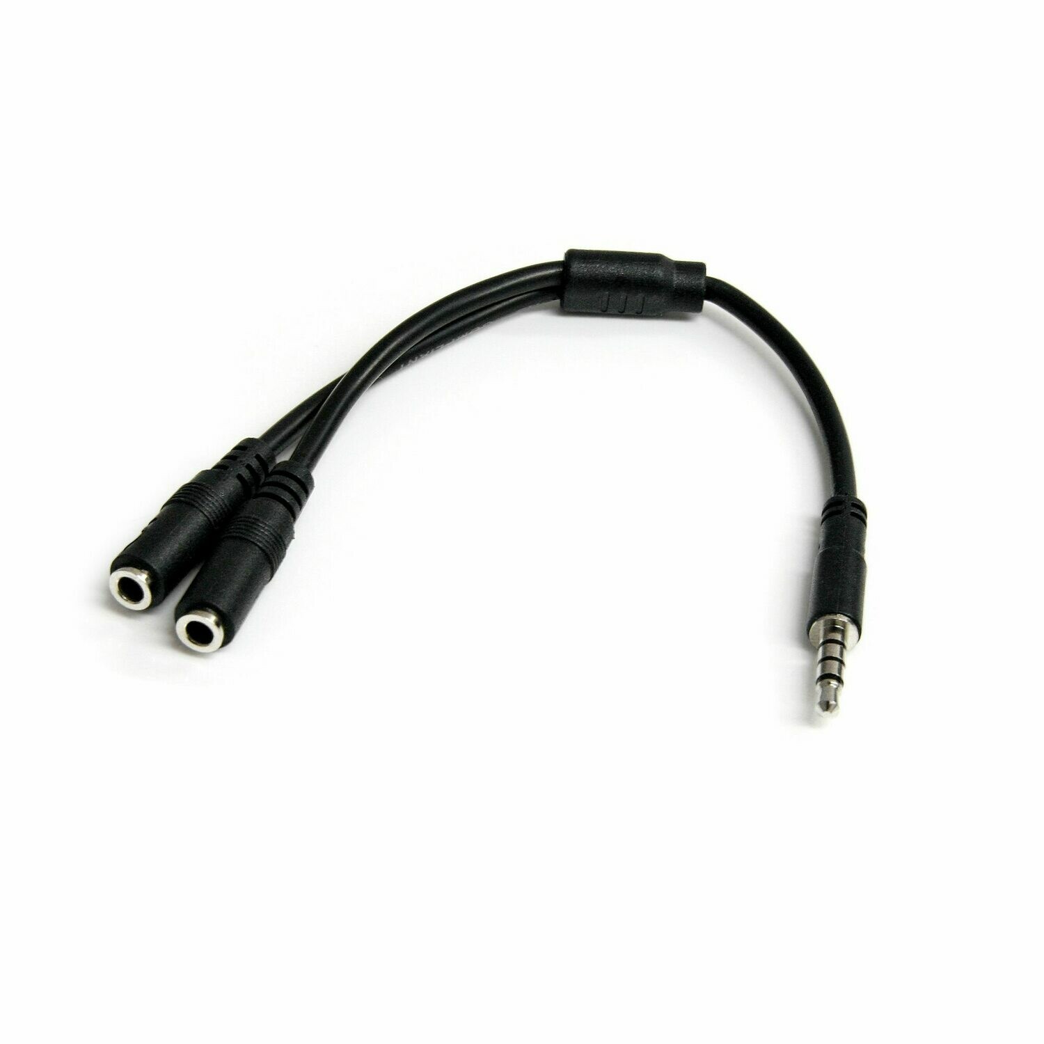 Headset adapter for headsets with separate headphone / microphone plugs