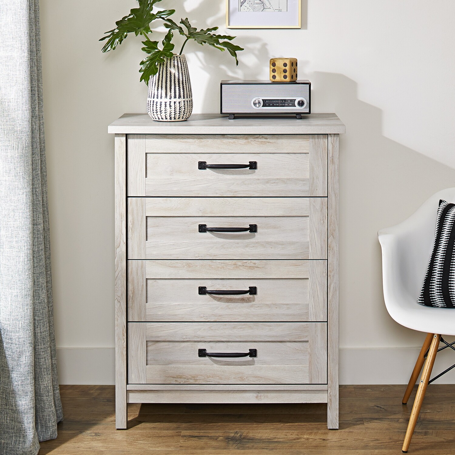 Modern Farmhouse 4Drawer Chest