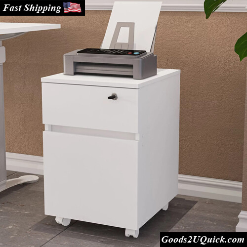 Modern Osaka Mobile File Cart Letter Sized, 2 Drawers with