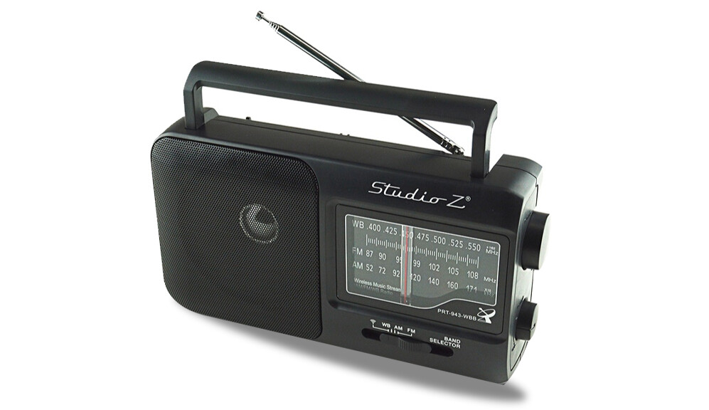 Studio Z AM/FM Radio with Bluetooth AC/DC Operated PRT943WBB