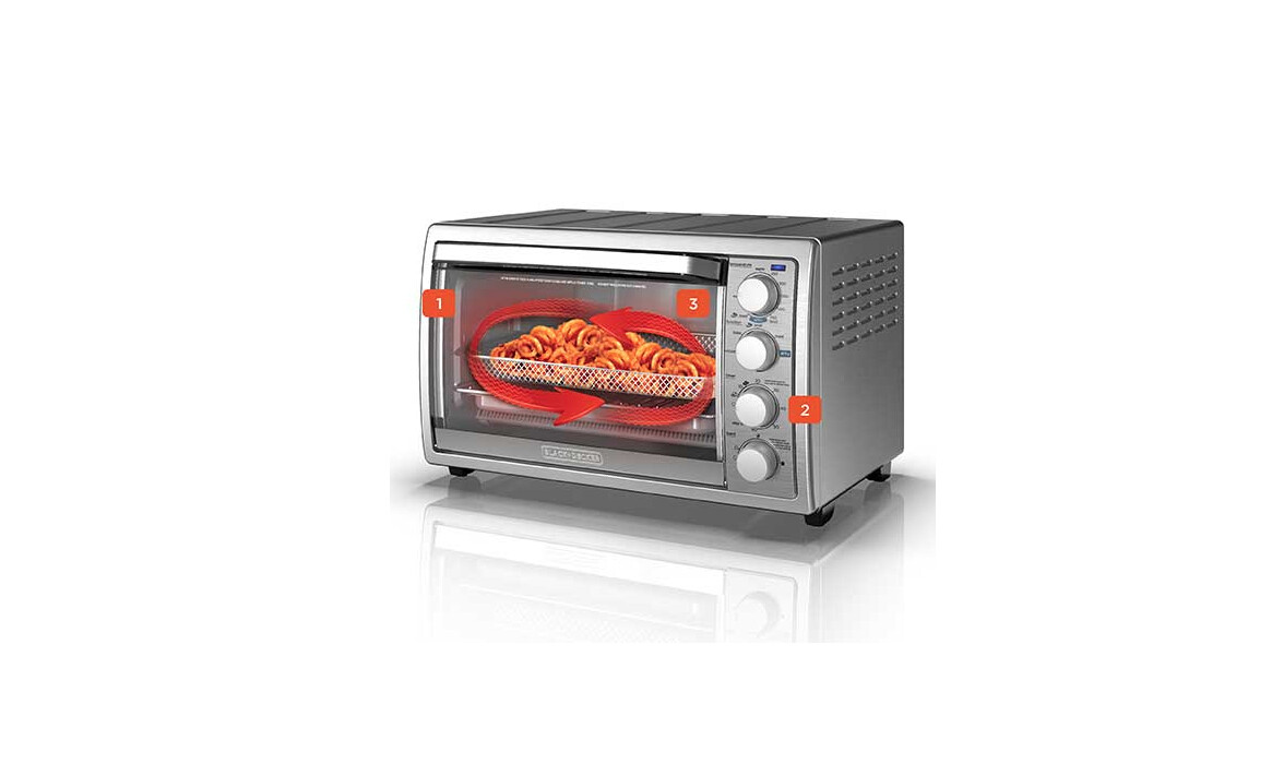 Black & Decker Air Fry Toaster Oven With Rotisserie TO4315SSLA