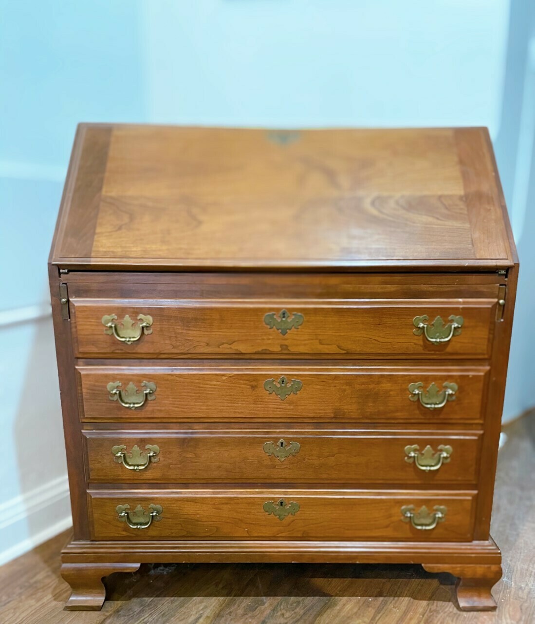 Vintage Secretary Desk Maddox Tables Jamestown N.Y. Solid Cherry 39" H