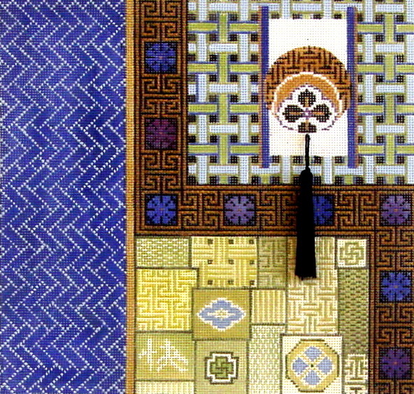 Japanese Quilt (hand painted from Mindy’s Needlepoint Factory