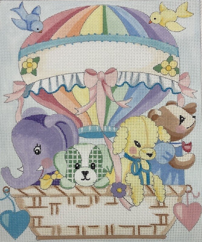 Balloon Animals (Handpainted by Alice Peterson) Needlepoint Canvases