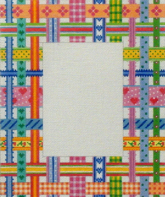 Ribbon Frame (Handpainted by Kate Dickerson Needlepoint Collection