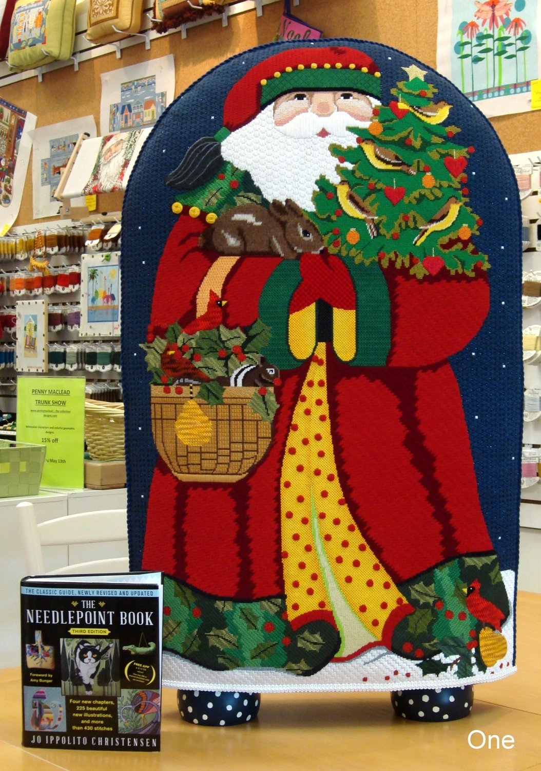Fireside Santa, front, by Mellisa Shirley *Product may take longer than