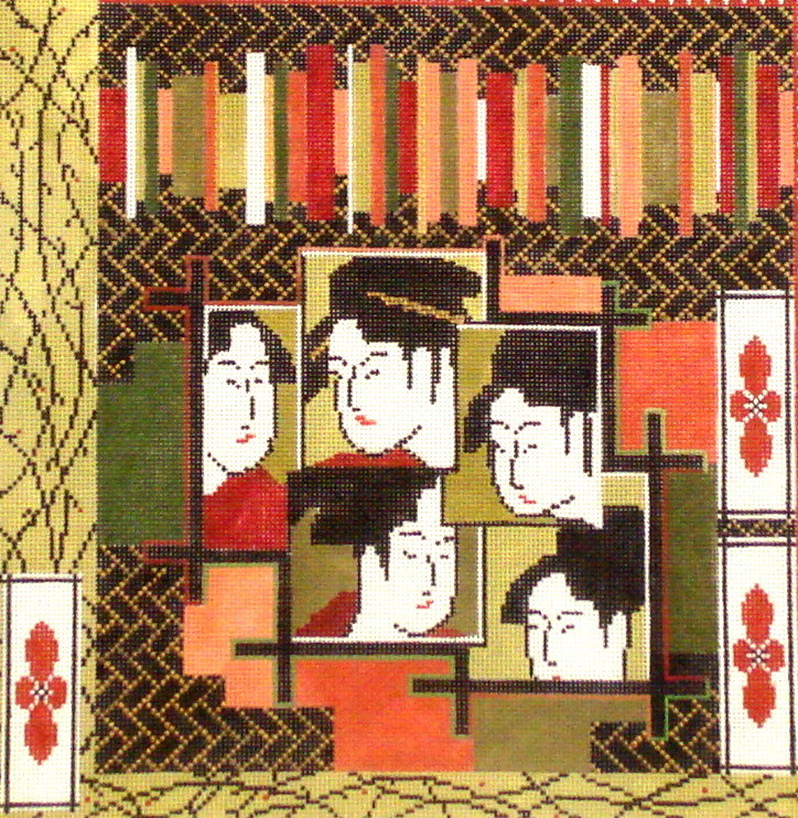 Asian Woman (Hand Painted from Mindy’s Needlepoint Factory