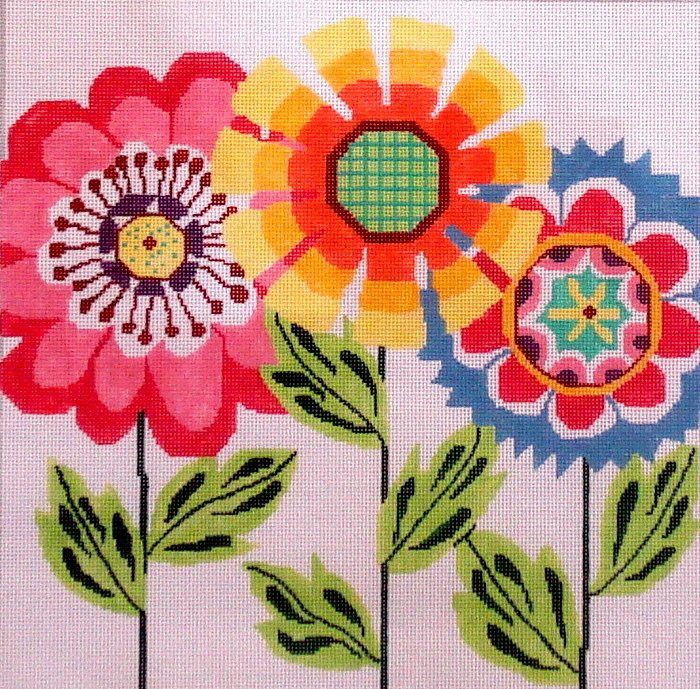 Alice’s Garden 1 (handpainted by Jean Smith) Needlepoint Canvases