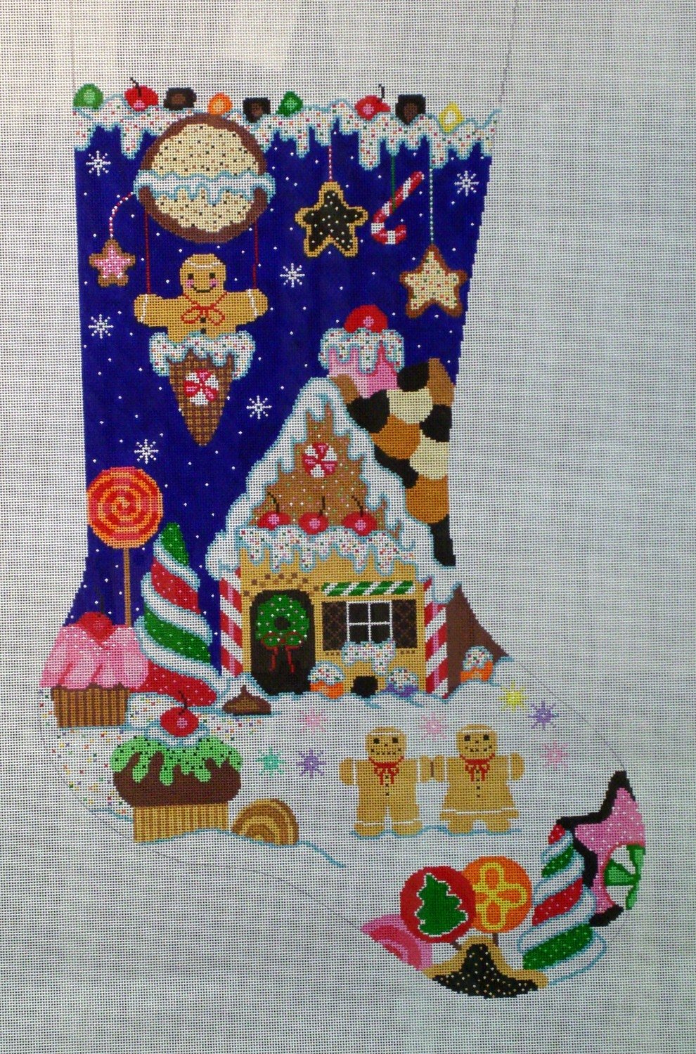 Candyland Stocking (Handpainted by Shelly Tribbey Designs