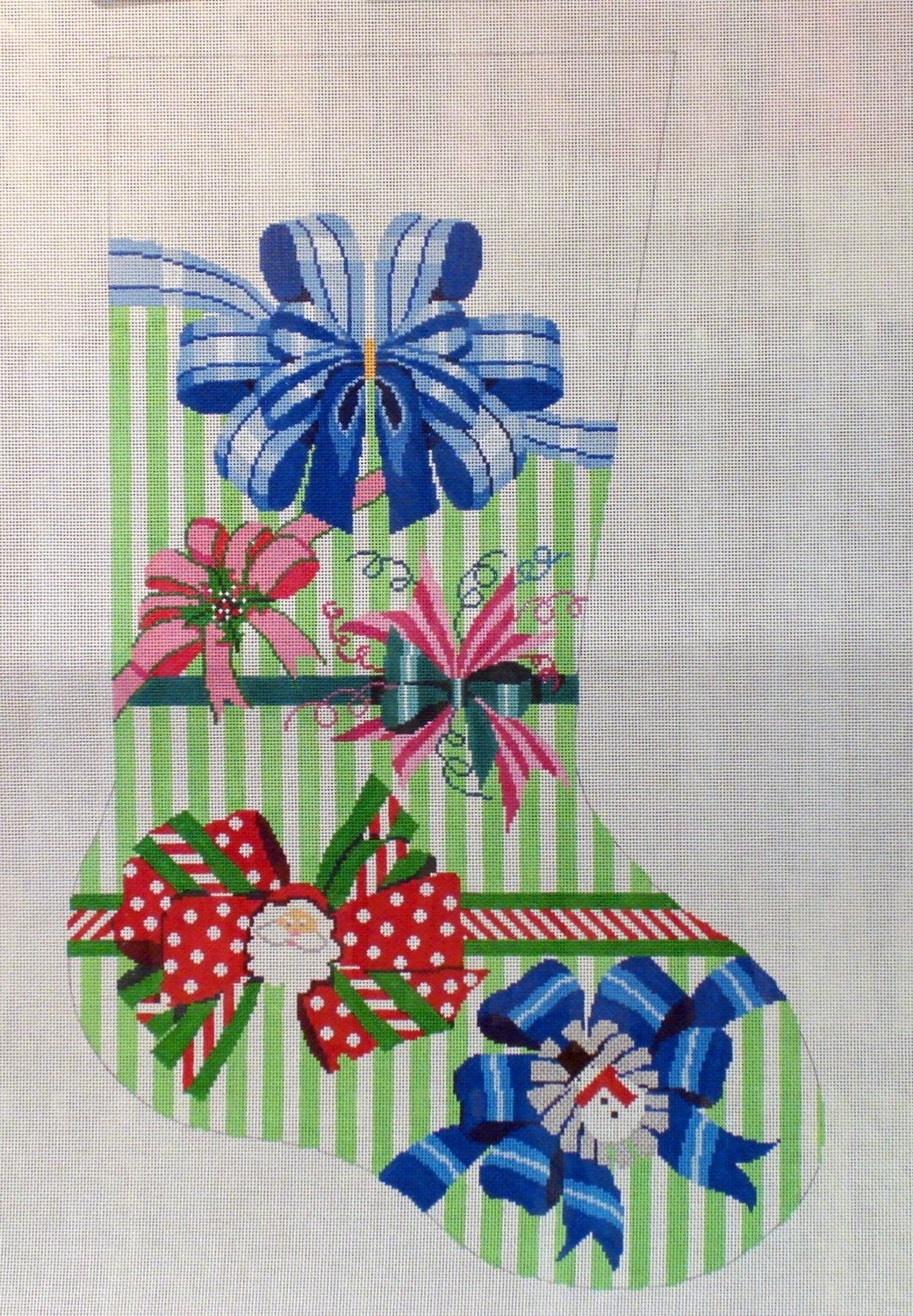 Perfect Hoiday Bow Stocking (Handpainted by Shelly Tribbey Designs