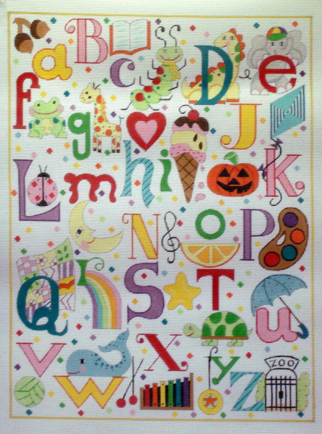 Multi Colored Alphabet (Handpainted from Alice Peterson & Company