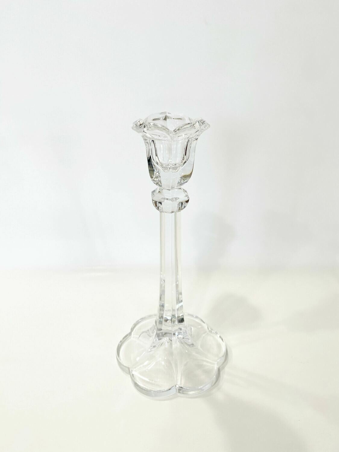 1982 Ebeling & Reuss Company Swarovski Glass Waterlily Candle Holder