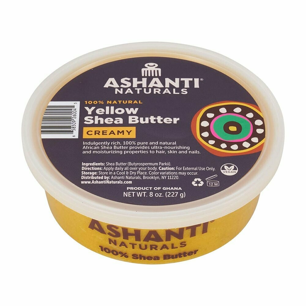 Ashanti Naturals Yellow Shea Butter Creamy 8 oz.