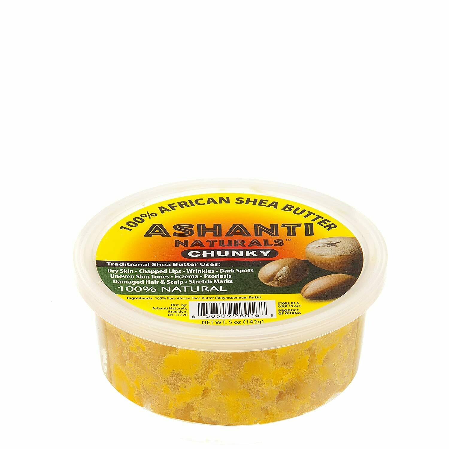 Ashanti Naturals Yellow Shea Butter Chunky 5 oz.