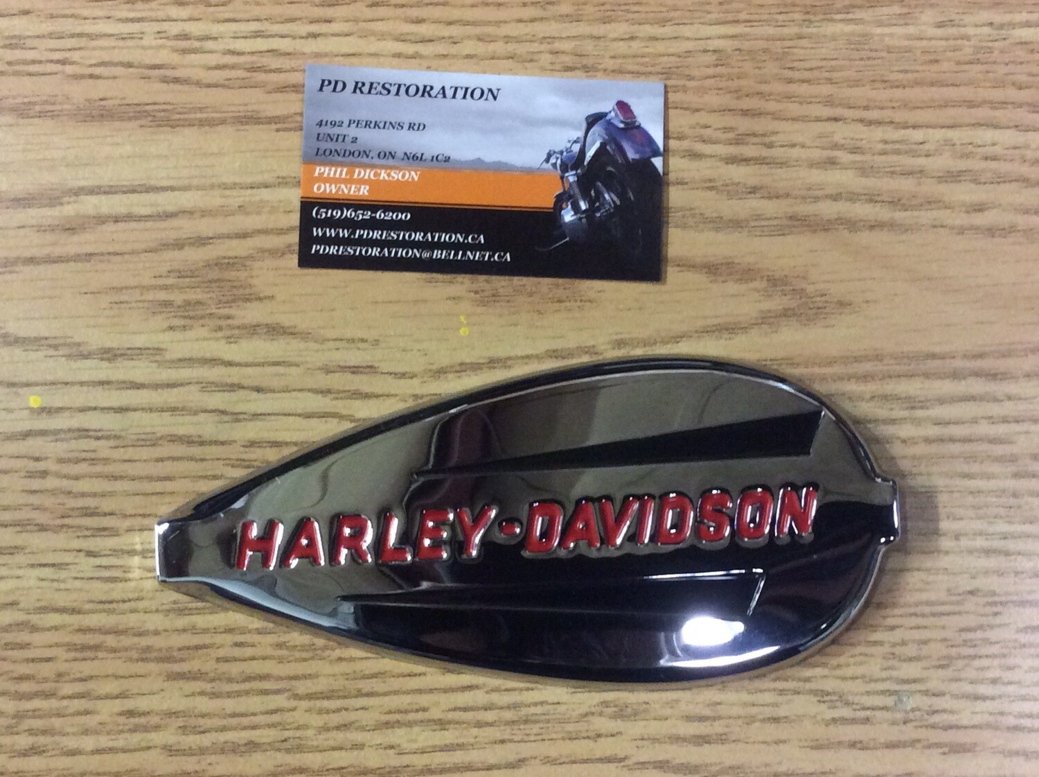 Genuine Harley Gas Tank RIGHT SIDE Emblem Badge Knucklehead 19401946