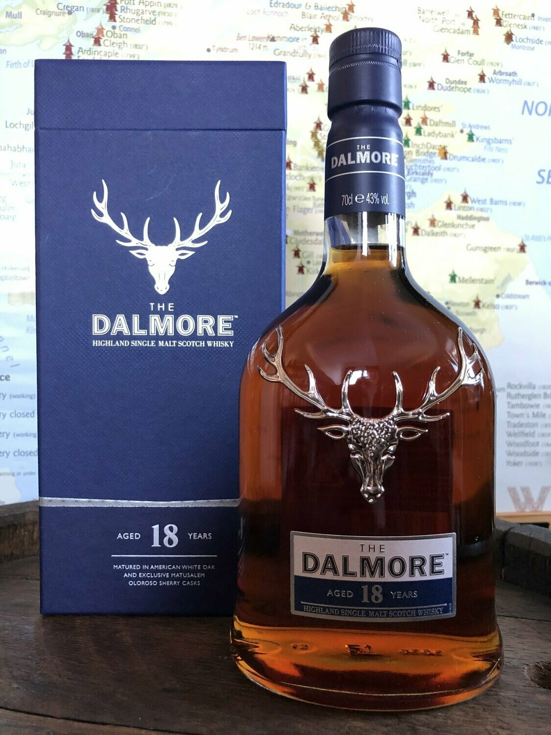 Dalmore 18 Jahre mit 0,7 Liter und 43