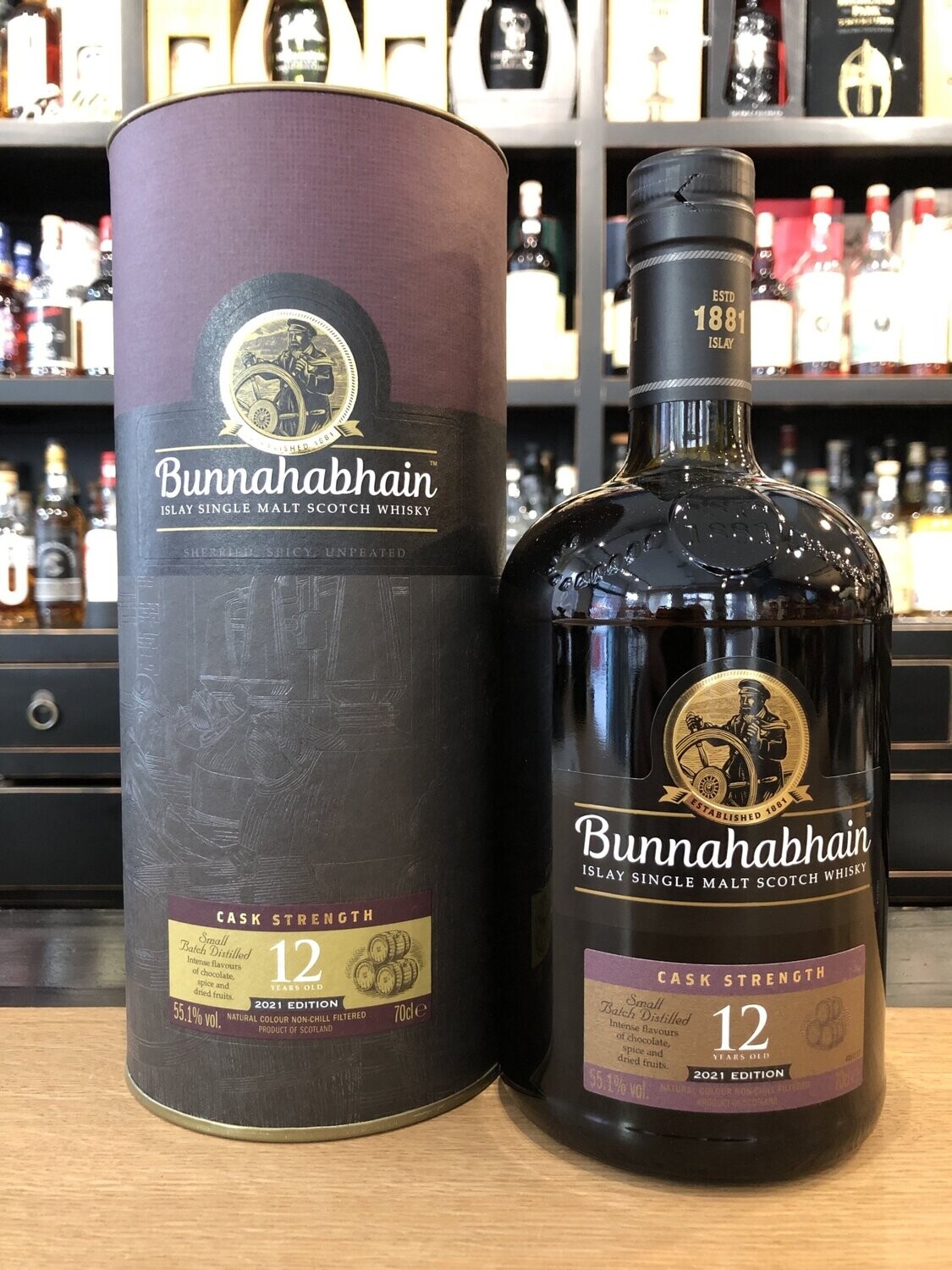 Bunnahabhain 12 Jahre Cask Strength Edition 2021 mit 0,7 L
