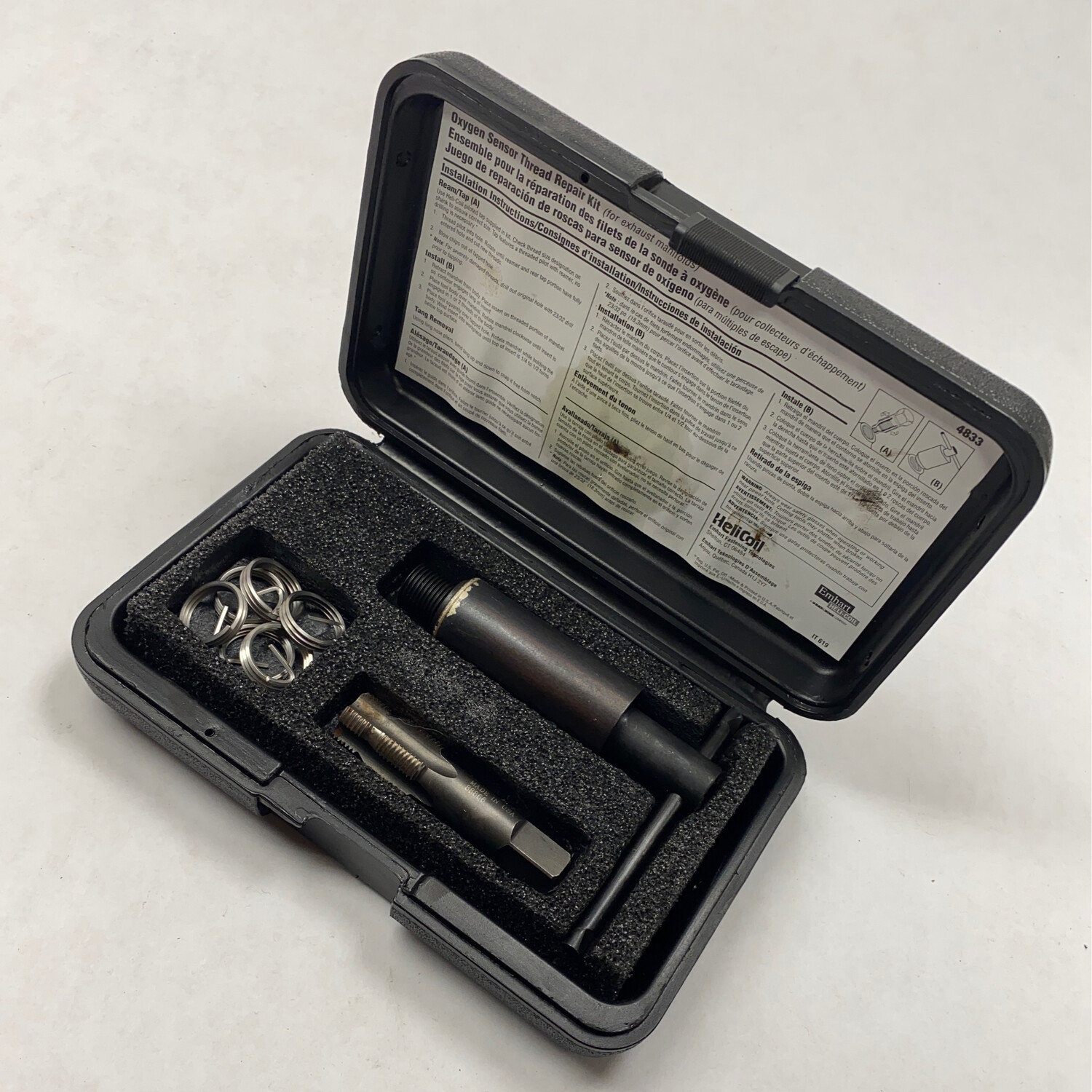 HeliCoil Oxygen Sensor Wrench Thread Repair Kit, 4833 Shop Tool Swapper