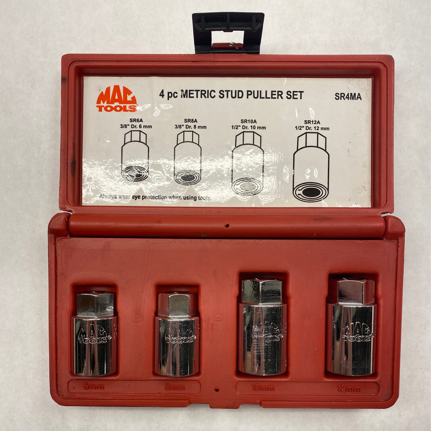 Mac 4pc Metric Stud Puller Set, SR4MA Shop Tool Swapper