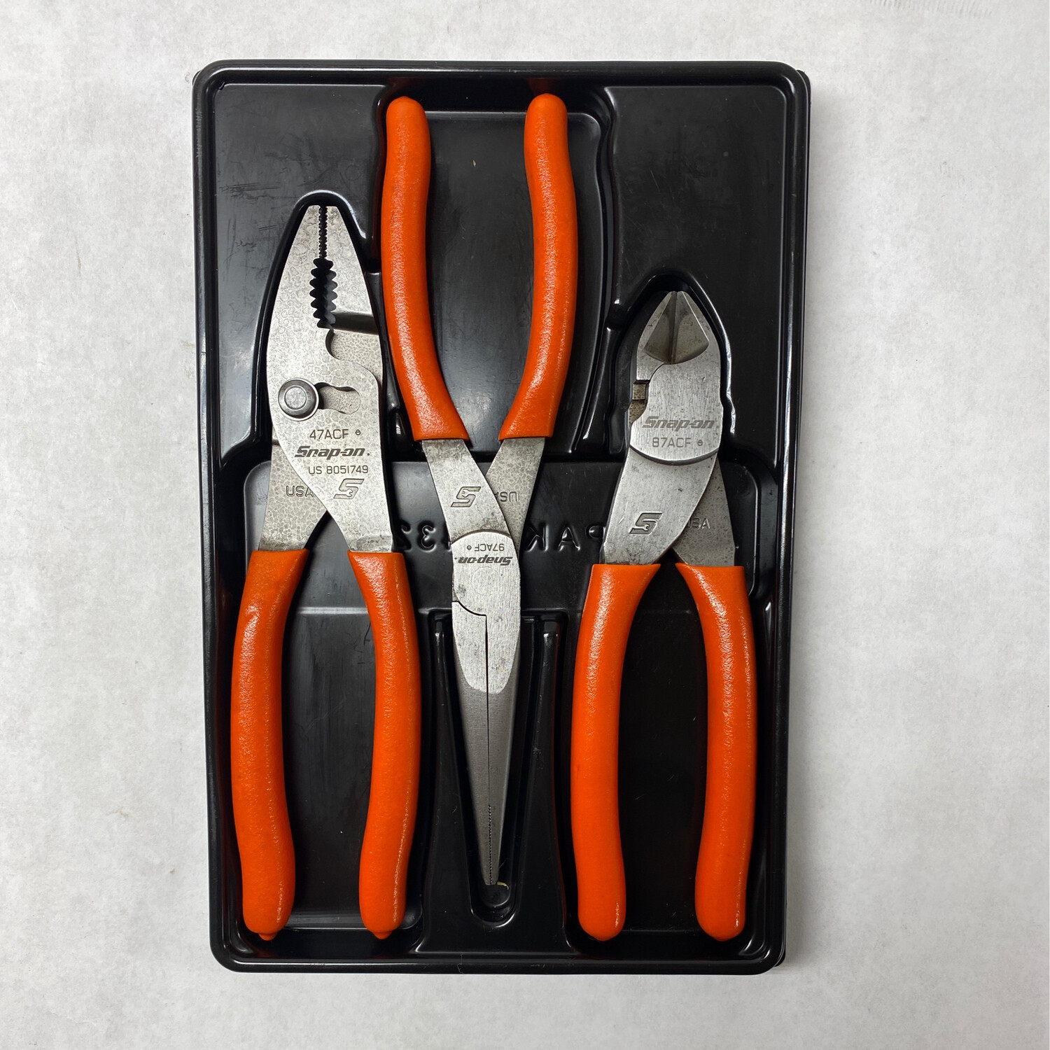 Snap On 3pc Plier Set Shop Tool Swapper