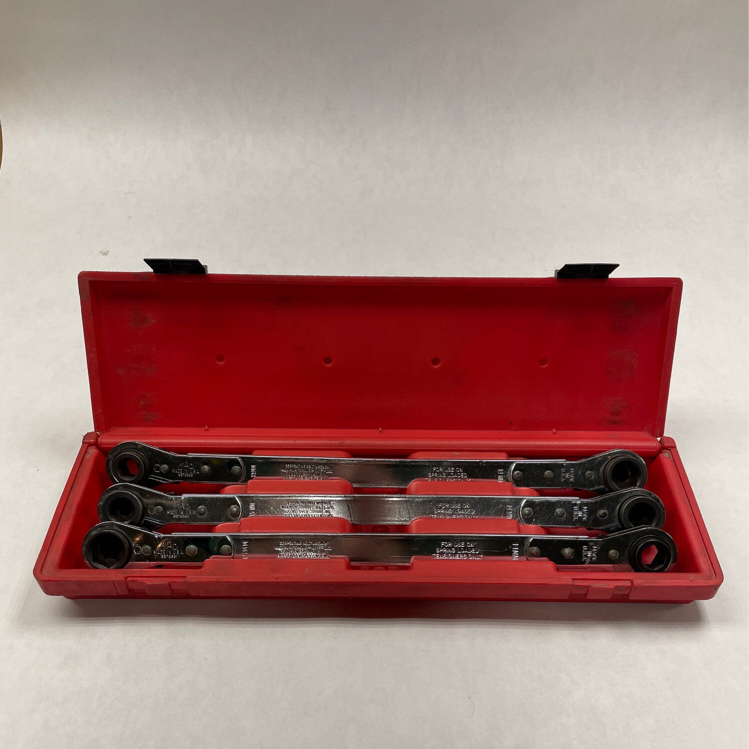 Mac Tools Universal 3pc Ratcheting Serpentine Belt Wrench Set, SBTMSET