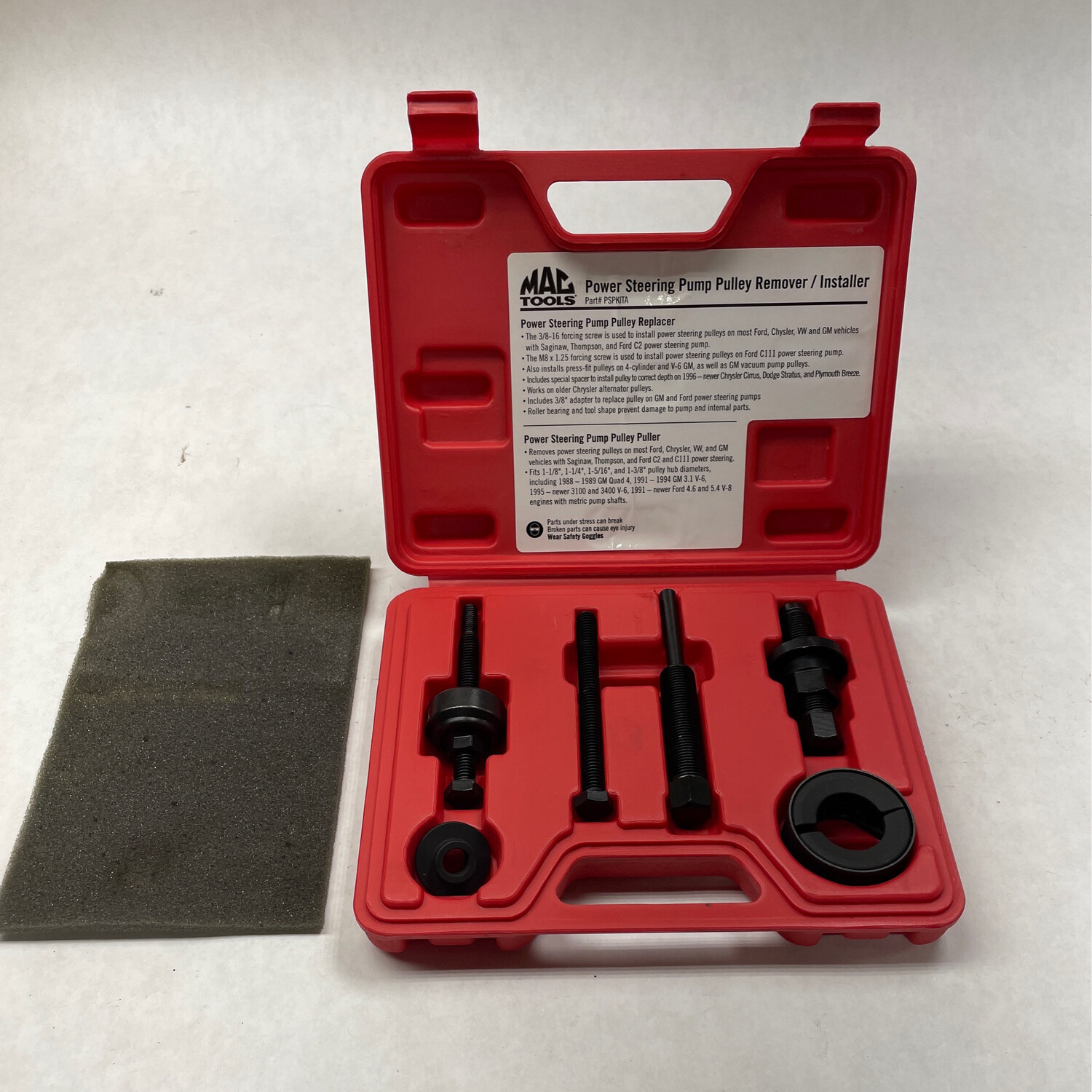 NEW Mac Tools Power Steering Pump Pulley Remover/ Installer, PSPKITA