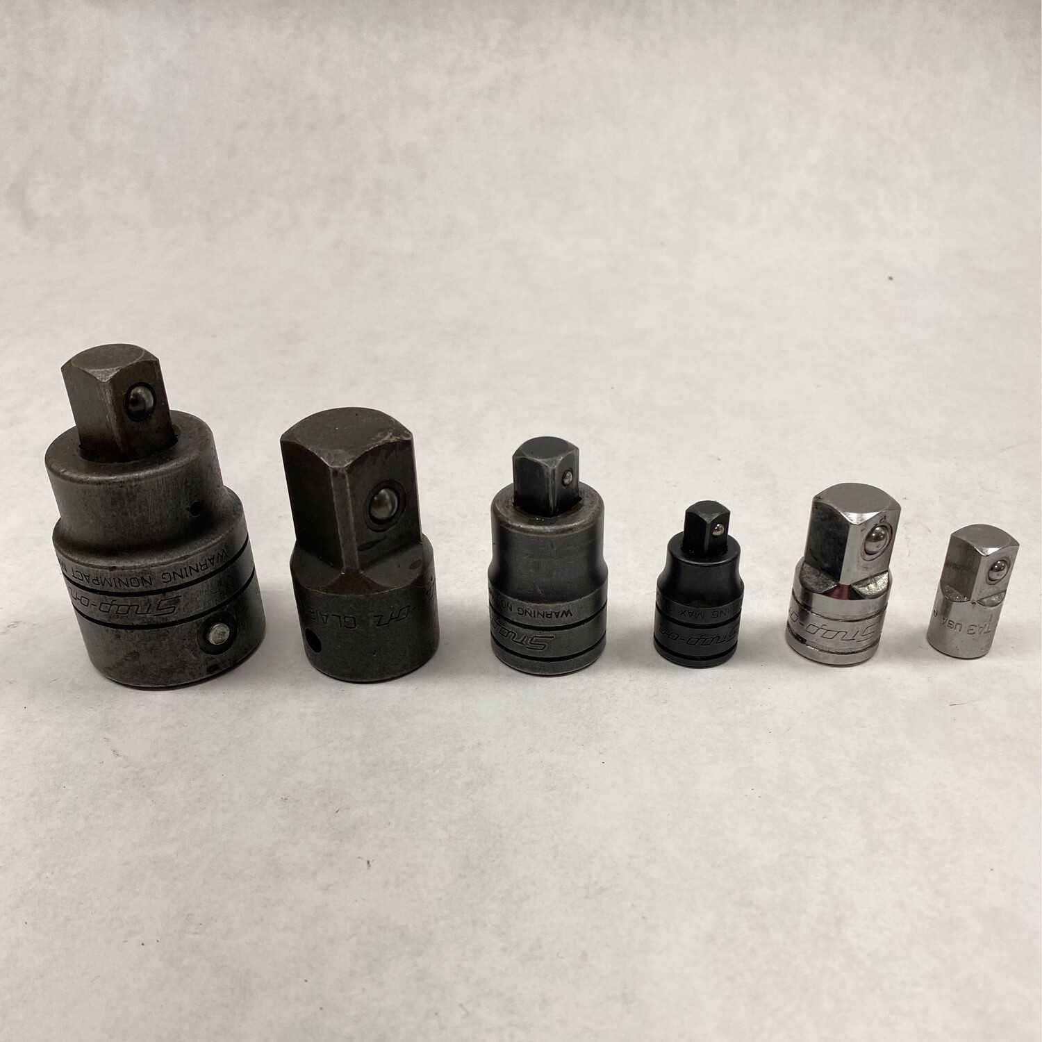 Snap On 6Pc Combination Square Drive Adapter Set, 1206GS 1/4 3/8 3/4