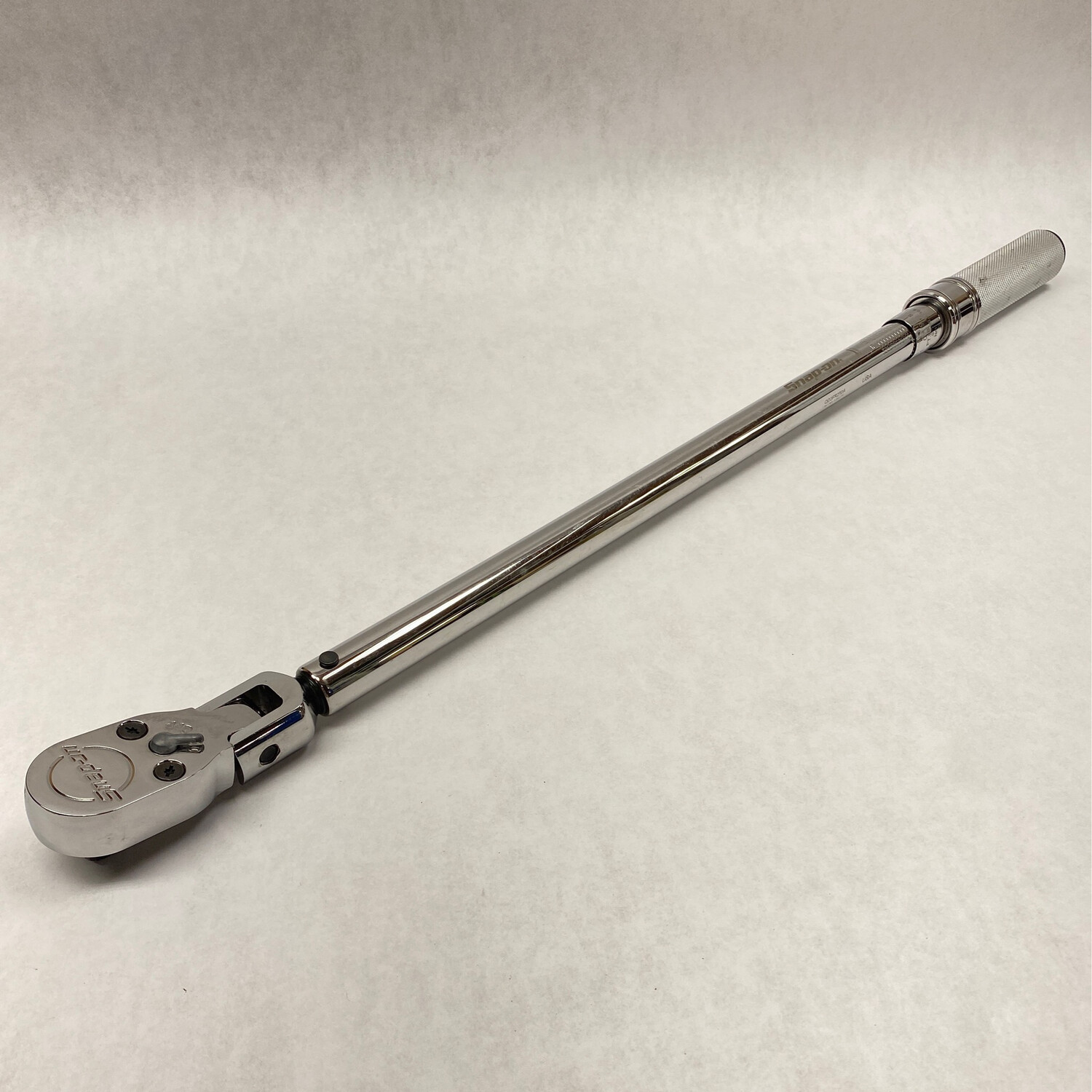 Snap On 1/2" Drive SAE Adjustable ClickType FlexHead Torque Wrench