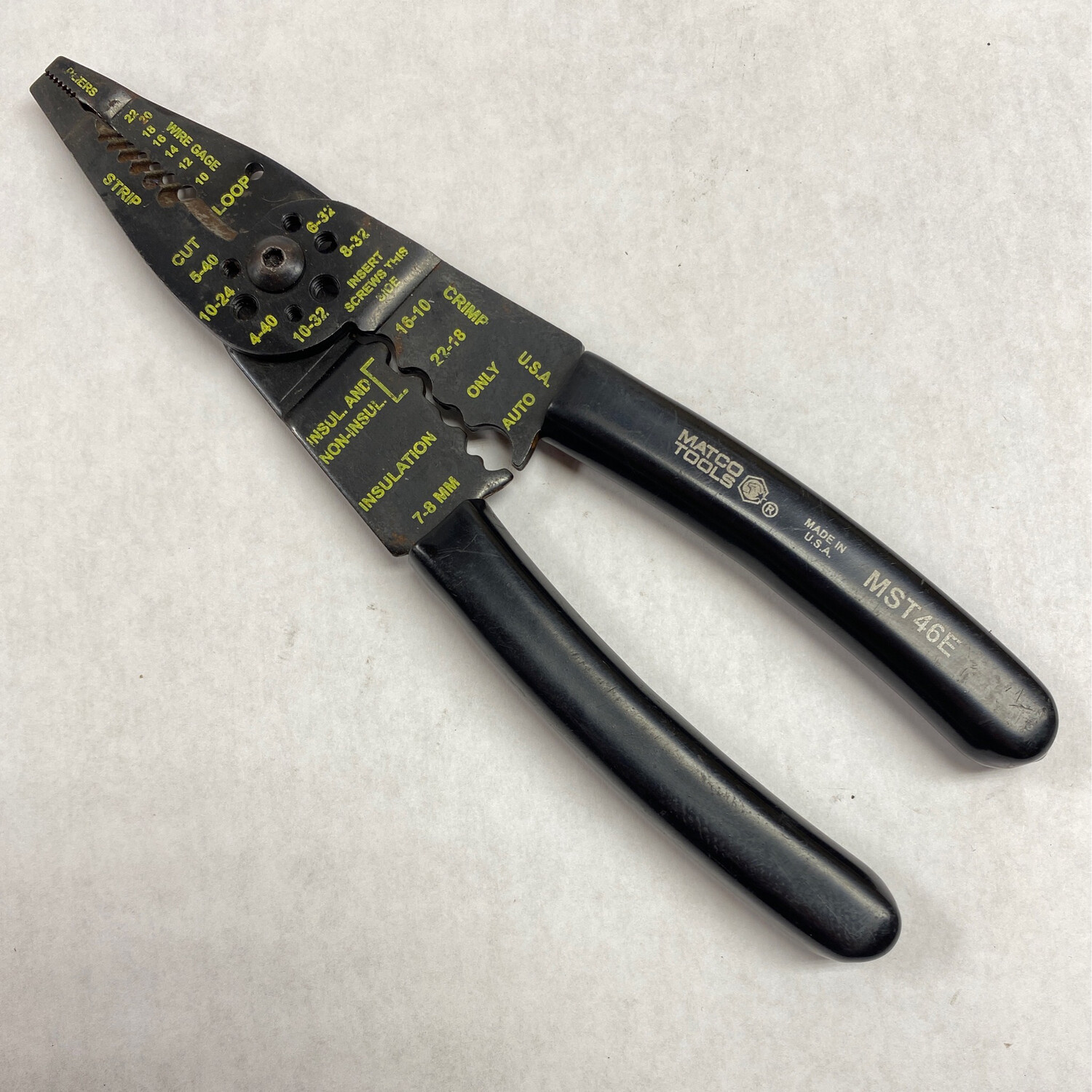 Matco Tools Wire Stripper/Crimper w/ Cutters, MST46E Shop Tool Swapper