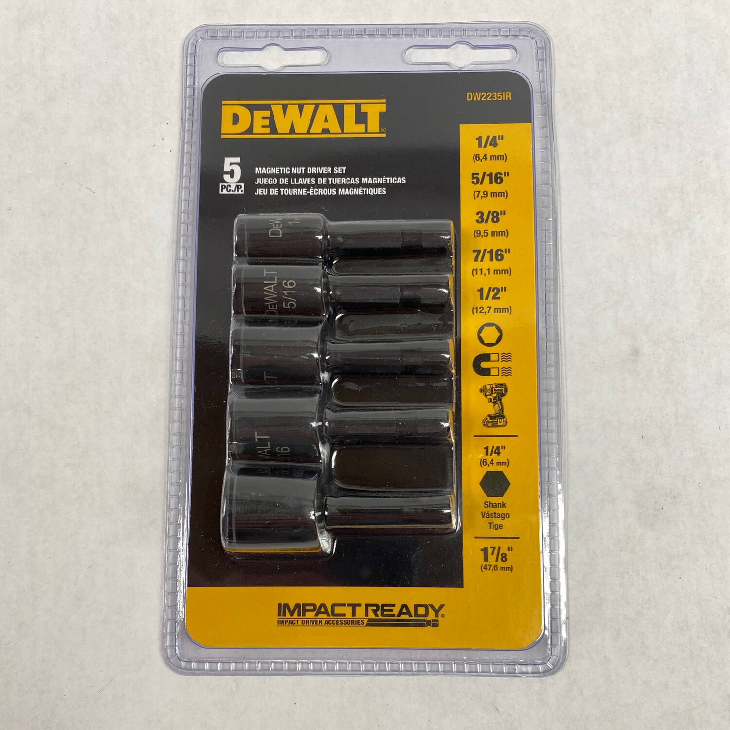 DeWalt 5 Piece Nut Driver Set, DW2235IR Shop Tool Swapper