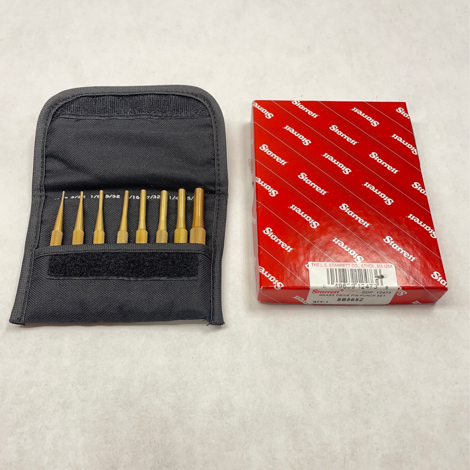 New Starrett Brass Drive Pin Punch Set, SB565Z Shop Tool Swapper