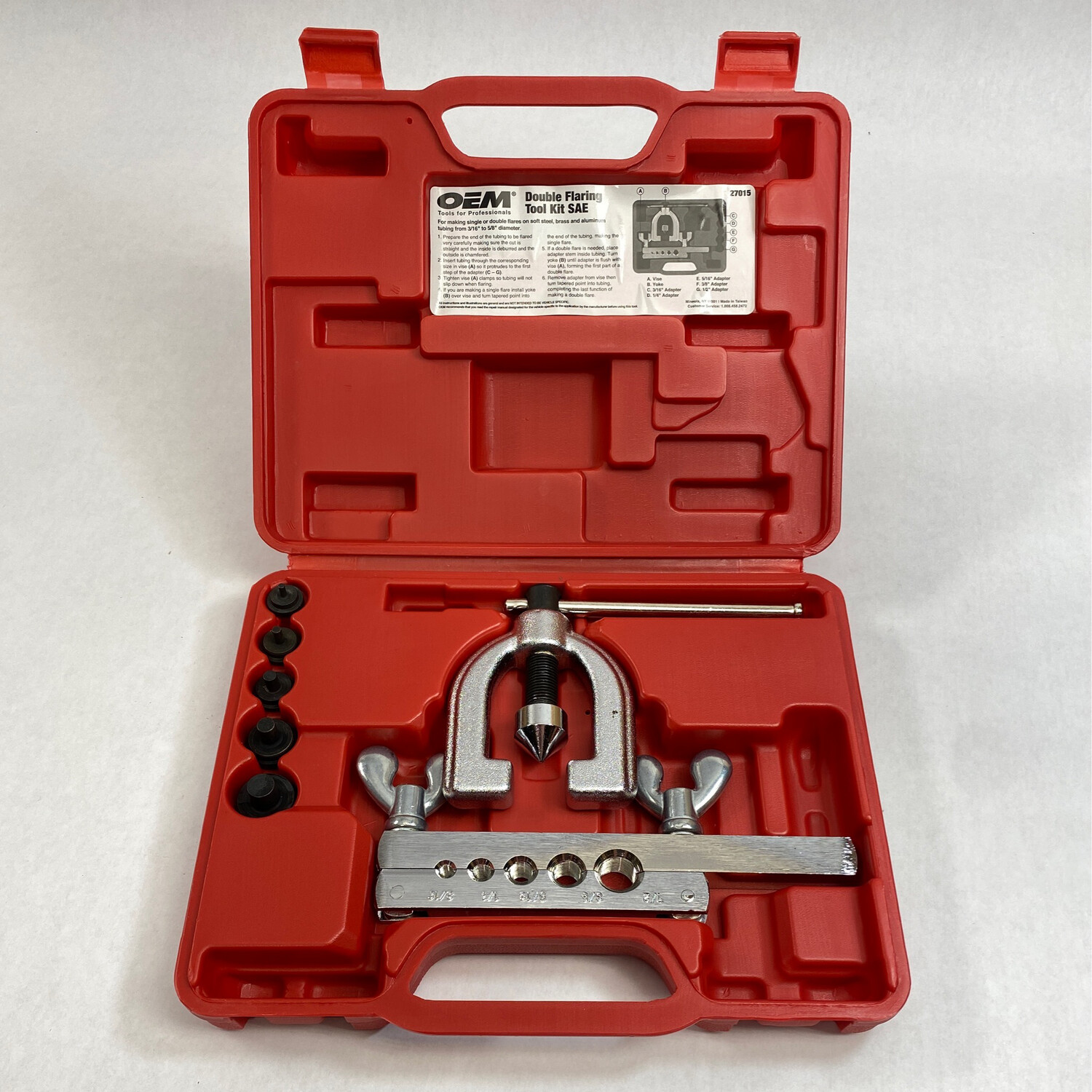 OEM Tools Double Flaring Tool Kit SAE, 27015 Shop Tool Swapper