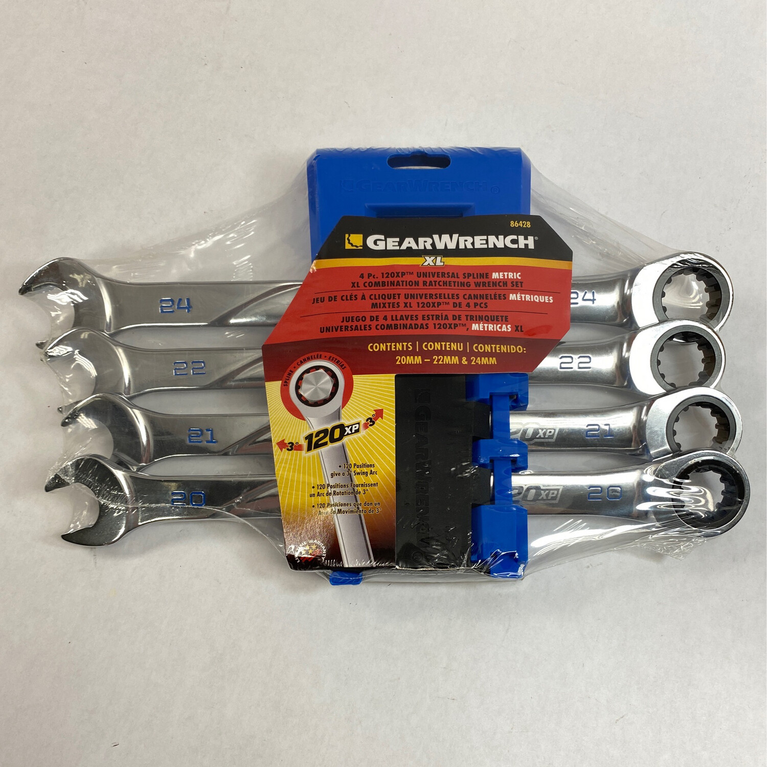 Gearwrench 4 Piece 120XP Universal Spline Metric XL Combination