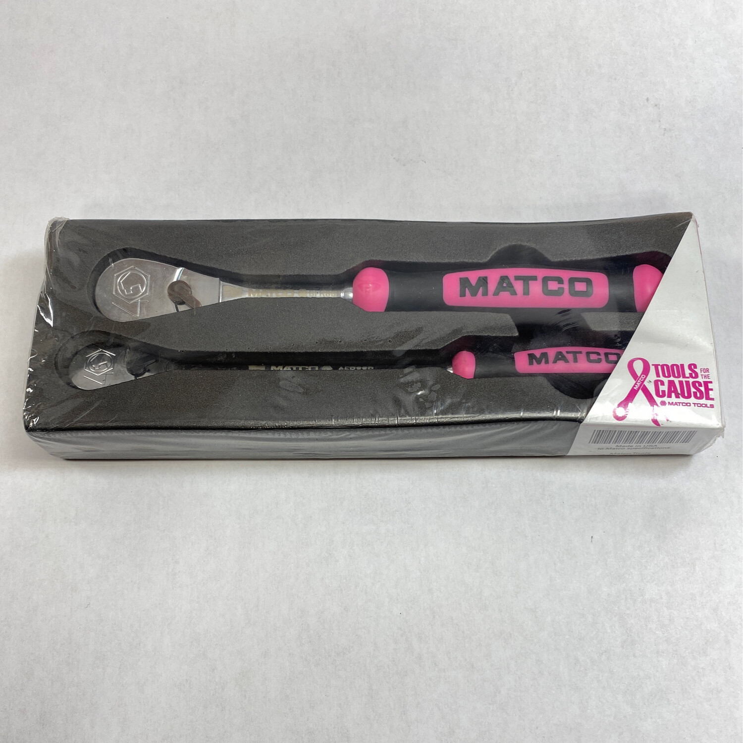 Matco Tools 2 Piece Pink 88th Ratchet Set, SAB88P Shop Tool Swapper