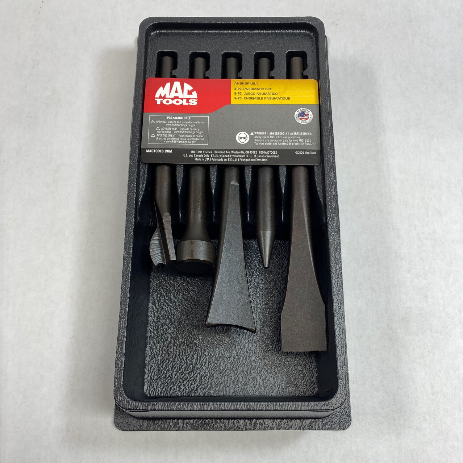 Mac Tools Air Hammer .401 Shank Bit Set, AHBK5P Shop Tool Swapper