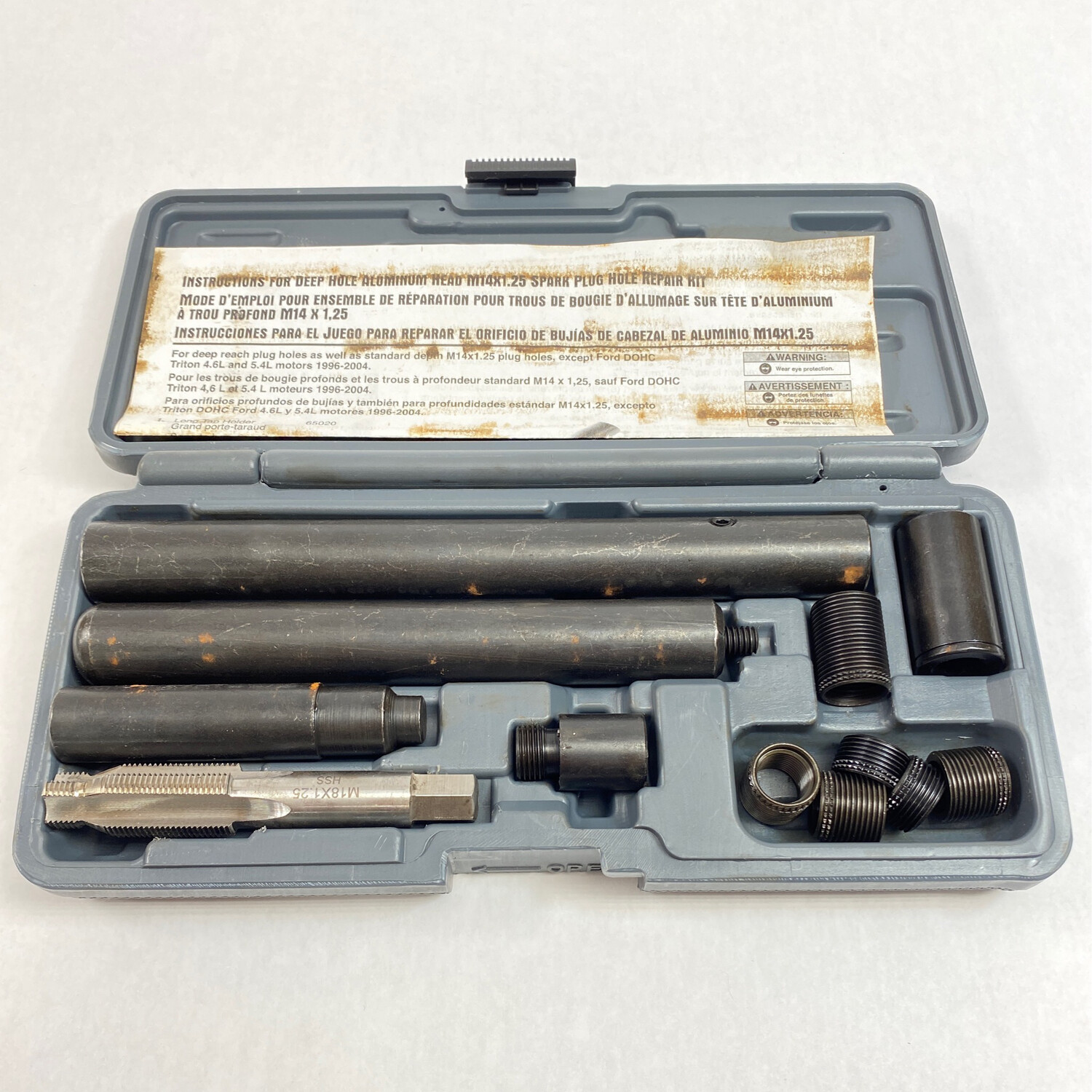 Lisle Deep Home Aluminum Head M14 X1.25 Spark Plug Hole Repair Kit