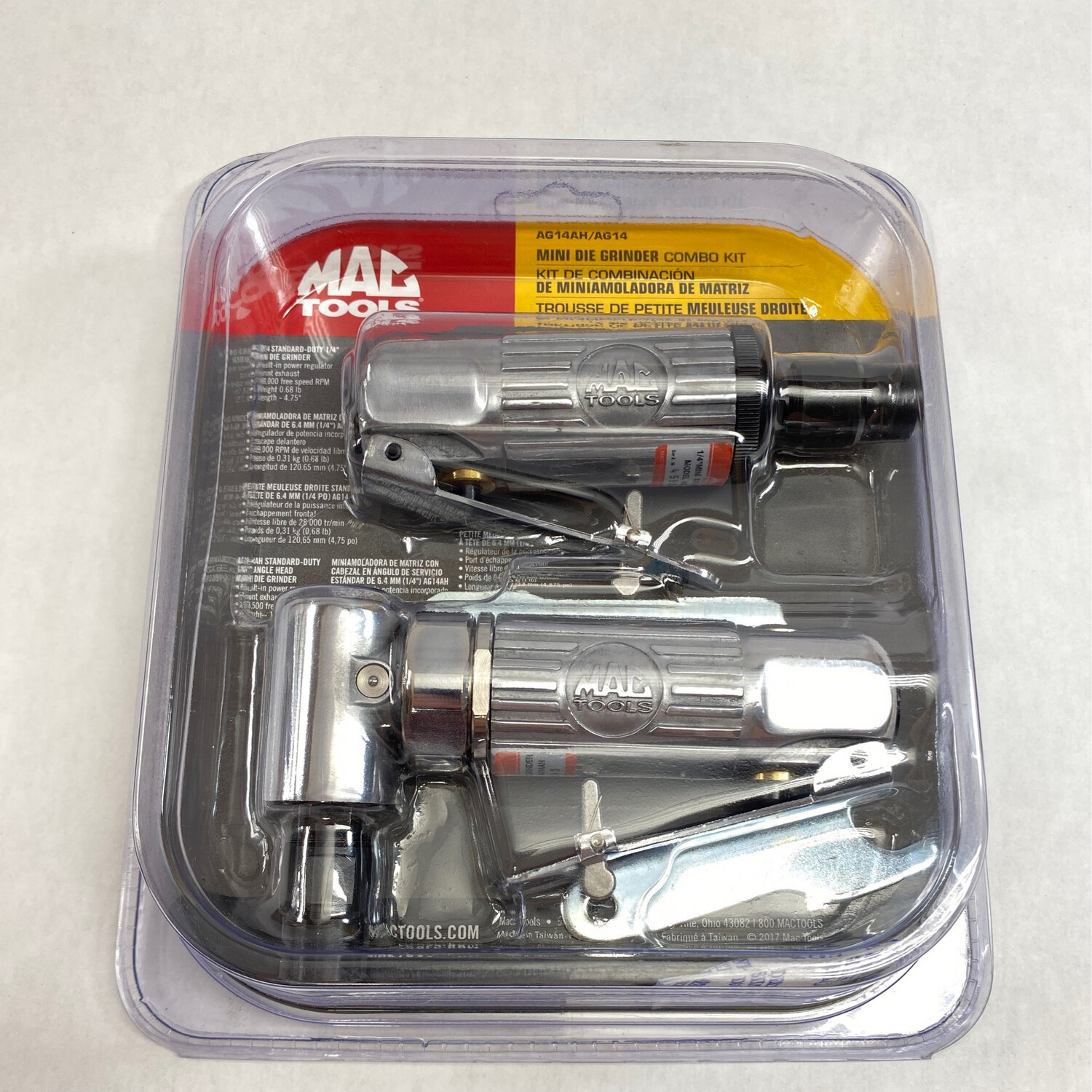 Mac Tools Mini Die Grinder Combo Kit, AG14AH/AG14 Shop Tool Swapper