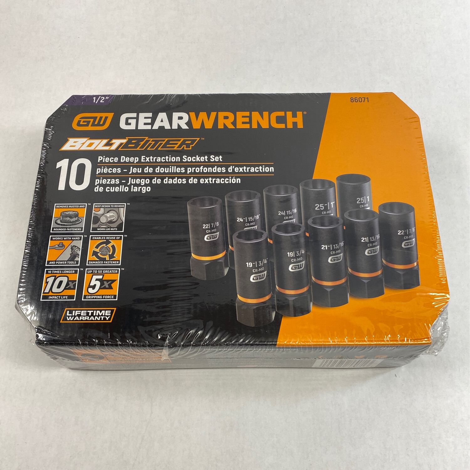 GearWrench Bolt Biter 10 Pc. Deep Extraction Socket Set, 86071 Shop