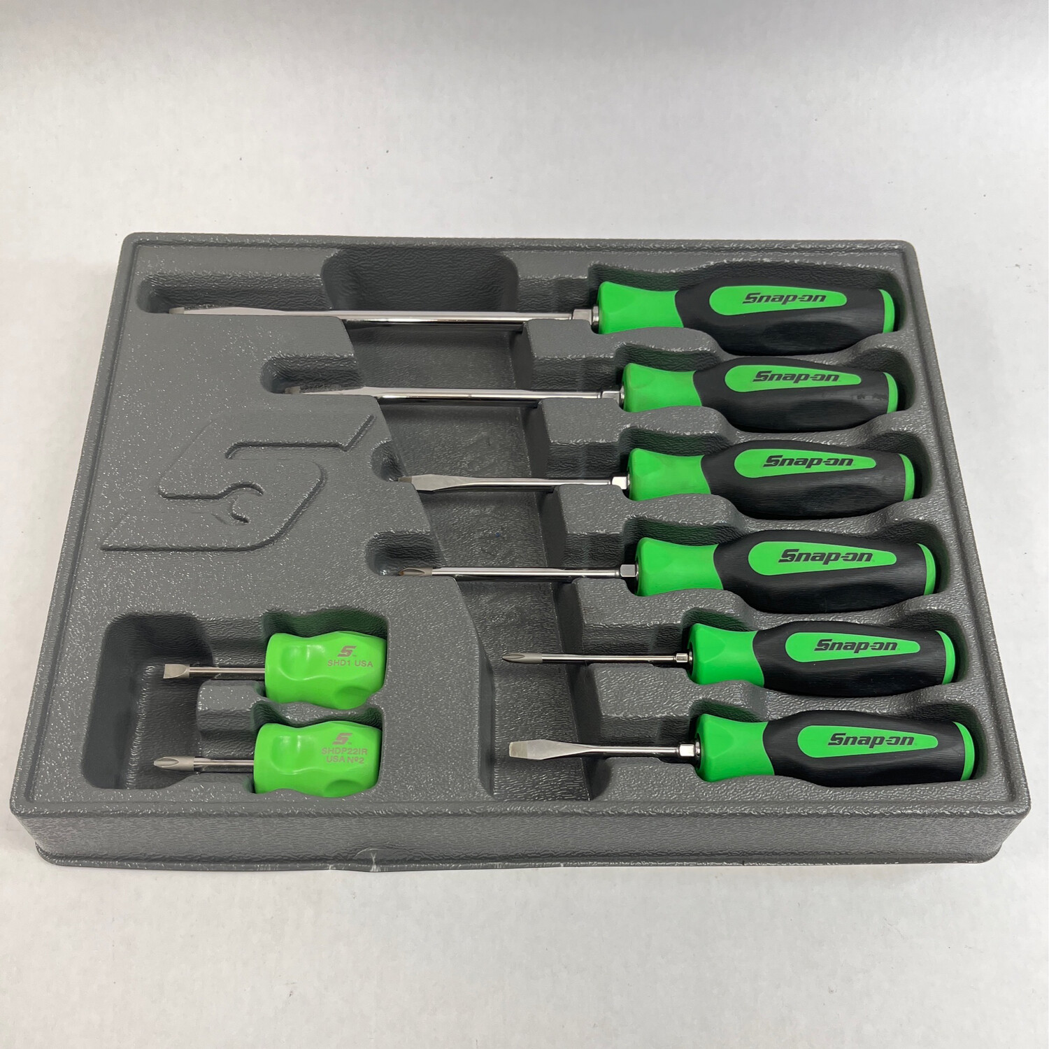 Snap On 8 Pc. Instinct Hard Grip Combination Screwdriver Set, SHDX80G