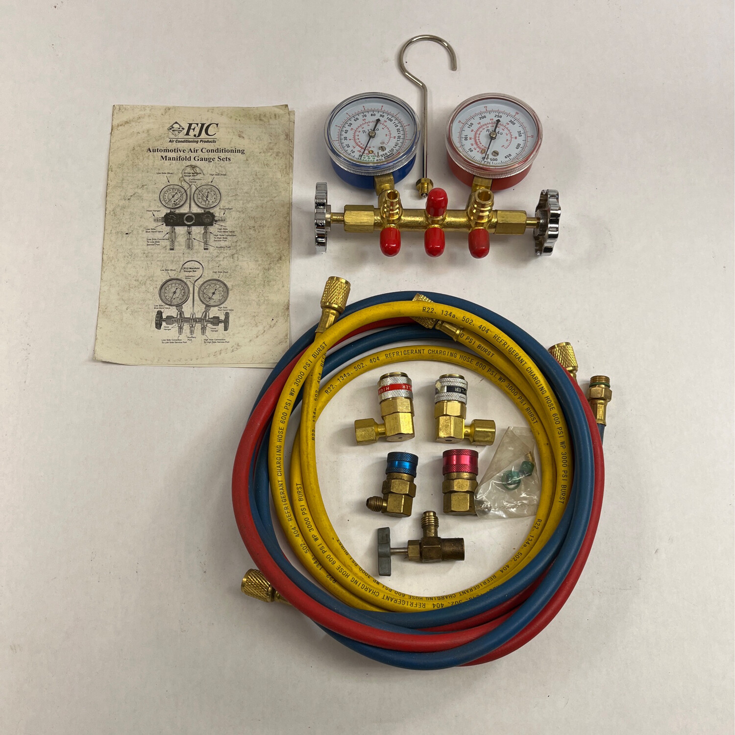 FJC Automotive Air Conditioning Manifold Gauge Set Shop Tool Swapper