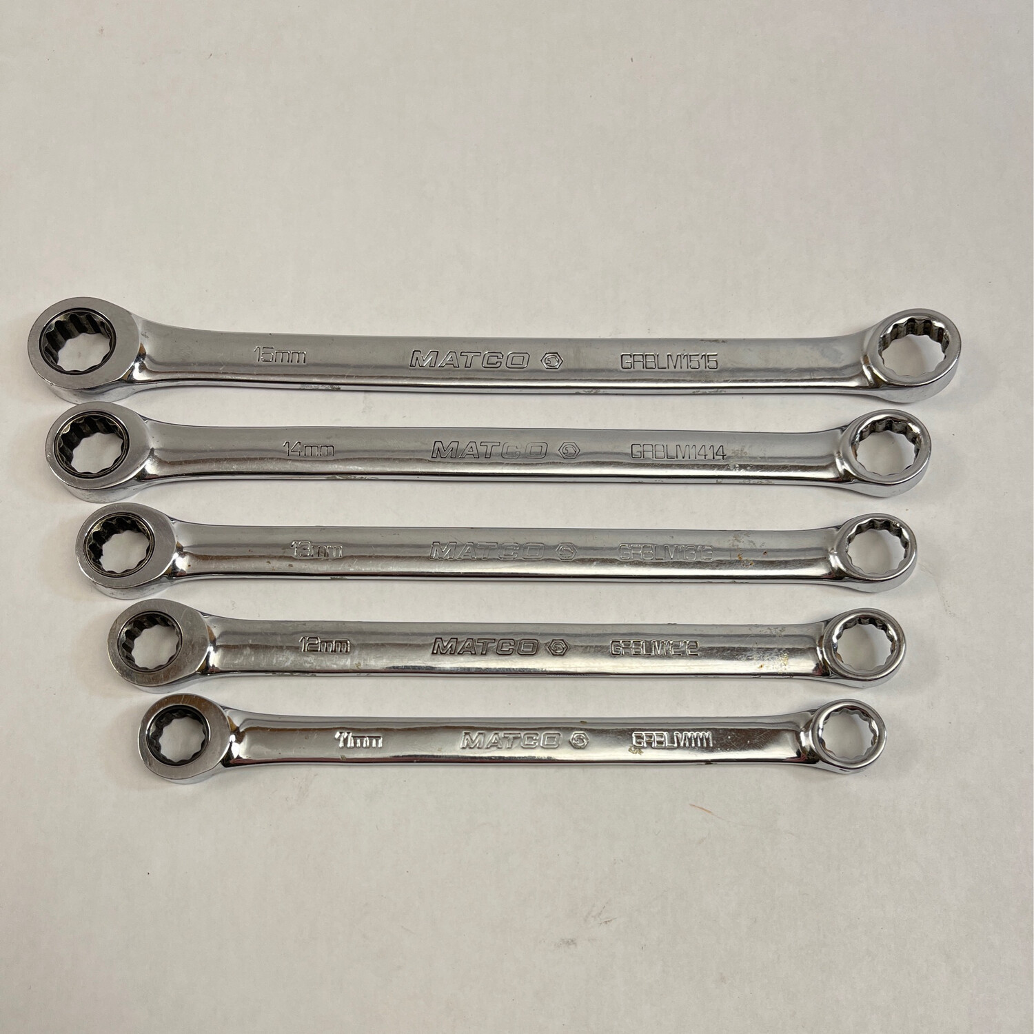 Matco Tools 5 Pc. Double Box End Ratcheting Wrench Set (1115mm) Shop