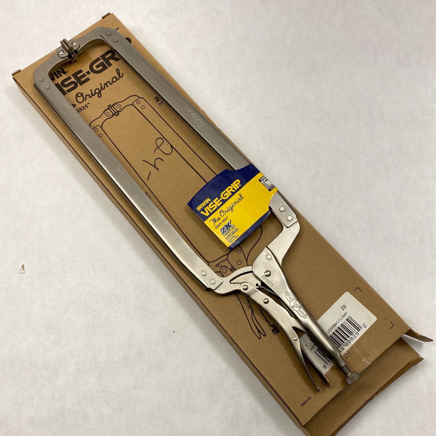 Irwin 24-Inch Locking Swivel Pad Clamp – 24SP – Spring Clamp – Silver
