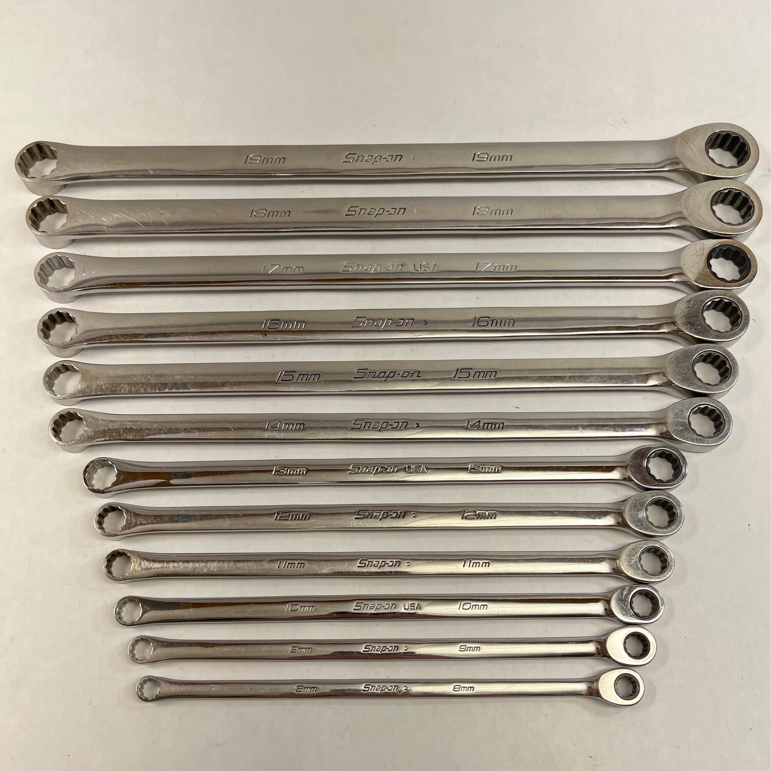 Snap On 12 Pc. 12Point Metric Flank Drive HighPerformance Ratcheting